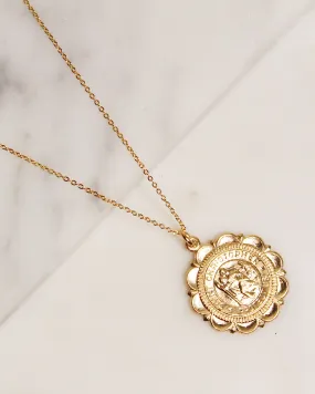 14k Gf Saint Christopher Necklace