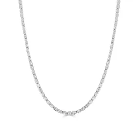 14K Gold & Emerald-Cut Diamond Tennis Necklace - 4.26ct