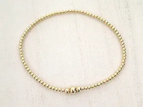 14kt Gold Filled Stretch Bracelet - Style 3 Small