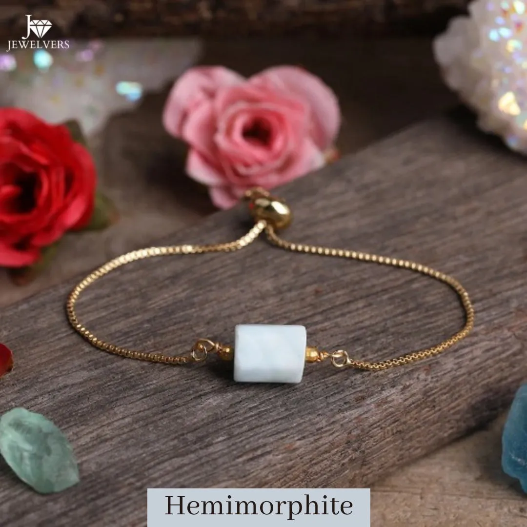 18K Gold-Filled Single Gemstone Bracelet | Healing Crystal Bracelet