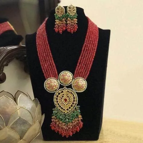 3 Meena Round Kundan Drop Onex Set