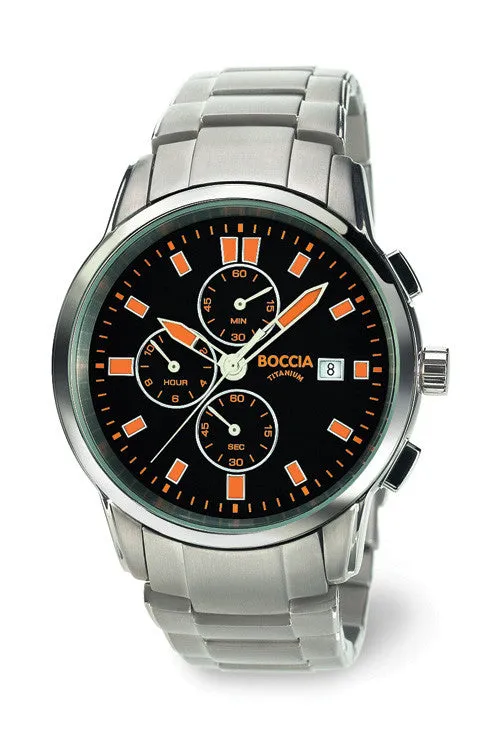 3763-03 Mens Boccia Titanium Chronograph Watch