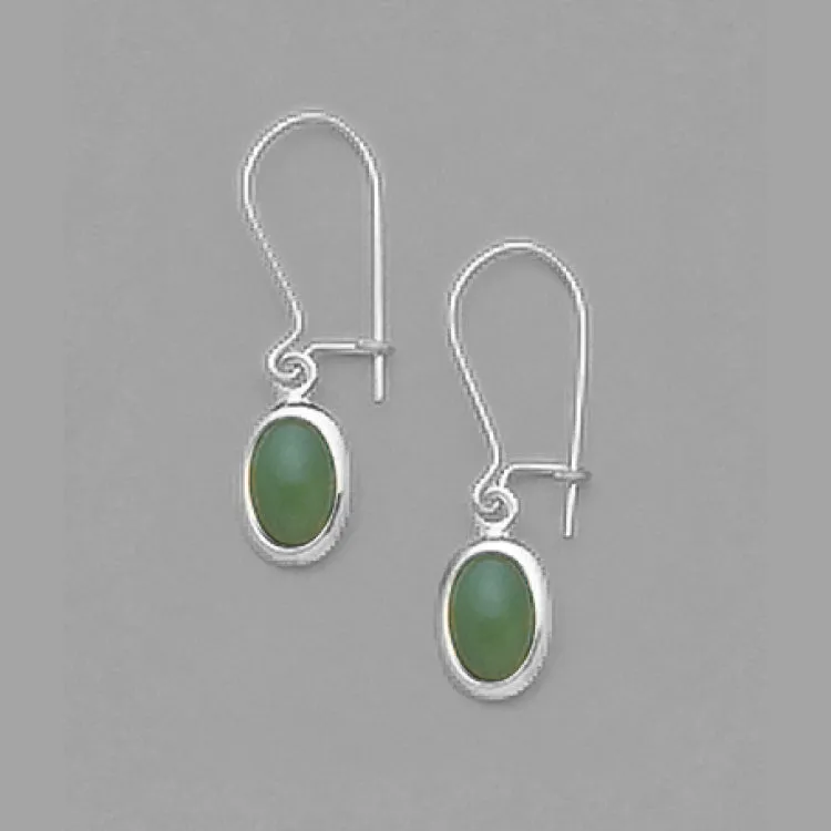 6x4 Genuine Jade on Kidney Wire