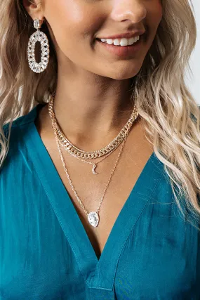 All The Glamour Layered Necklace