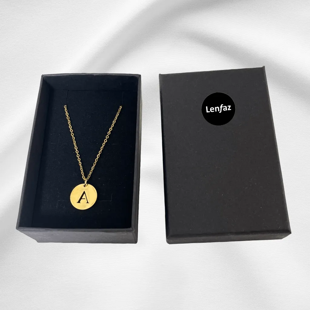 Alphabet Necklace Gold Plated - Letter J