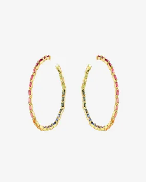 Amalfi Vertical Rainbow Mega Hoops