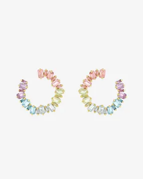 Ann Pastel Milli Sideways Hoops