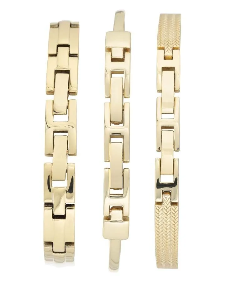 Anne Klein Quartz Ladies Watch and Bracelet Set AK/3398GBST