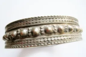 Antique Silver Late Ottoman Chickpea Bracelet