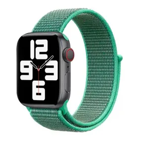 Apple Watch (38/40/SE/41/42mm) Lippa Nylon Rem - Grøn