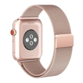 Apple Watch (38/40/SE/41/42mm) Tech-Protect Milanese Rustfri Stål Rem - Rose Gold