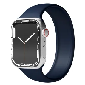 Apple Watch (38/40/SE/41/42mm) Vonmählen Solo Loop Small Silikone Rem - Blå