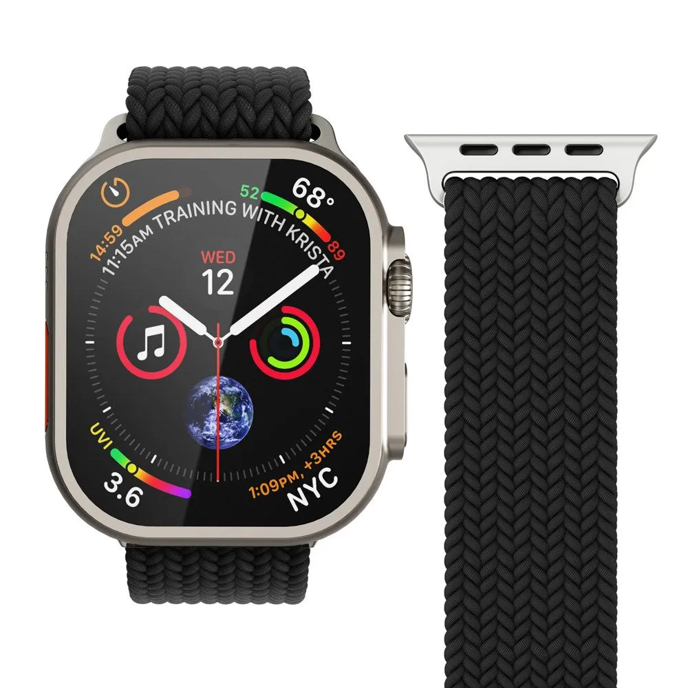 Apple Watch (38/40/SE/41/42mm) Vonmählen Woven Loop Nylon Rem - Black