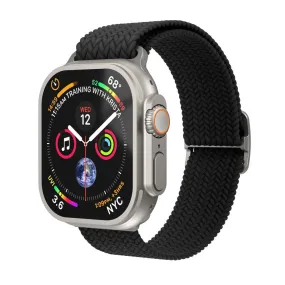 Apple Watch (38/40/SE/41/42mm) Vonmählen Woven Loop Nylon Rem - Black