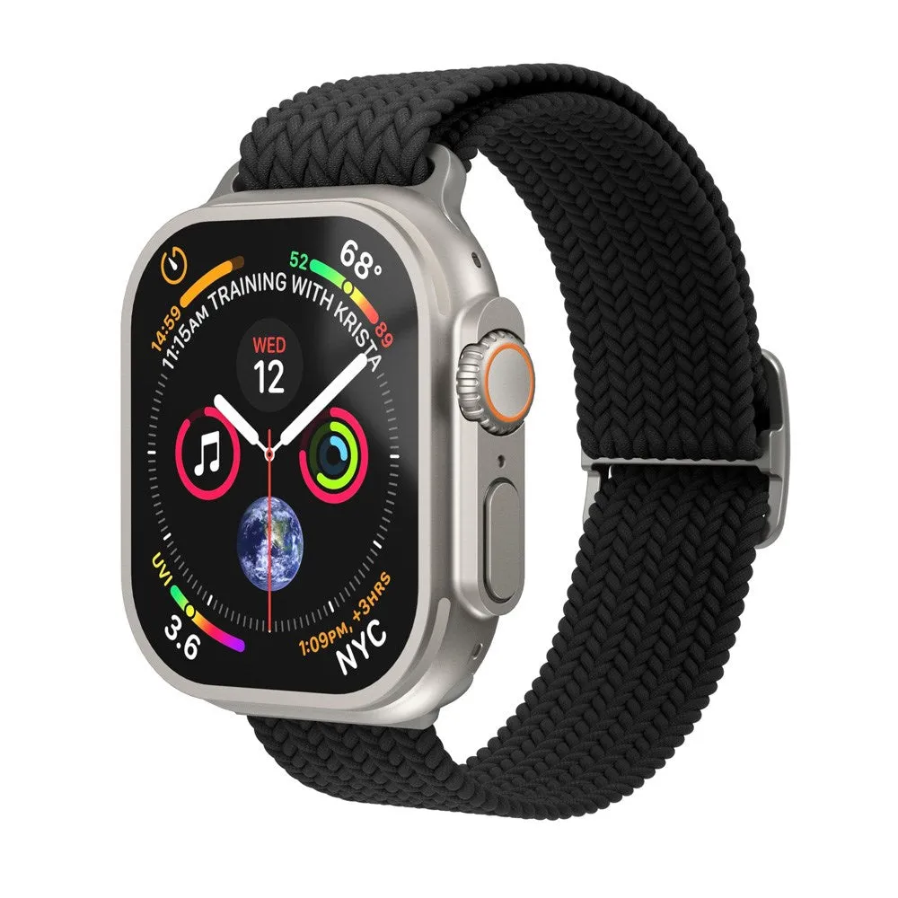 Apple Watch (38/40/SE/41/42mm) Vonmählen Woven Loop Nylon Rem - Black