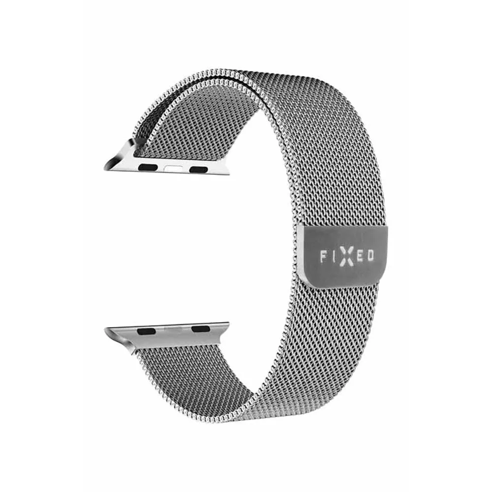 Apple Watch (38/40/SE/41mm) Fixed Mesh Rem - Sølv