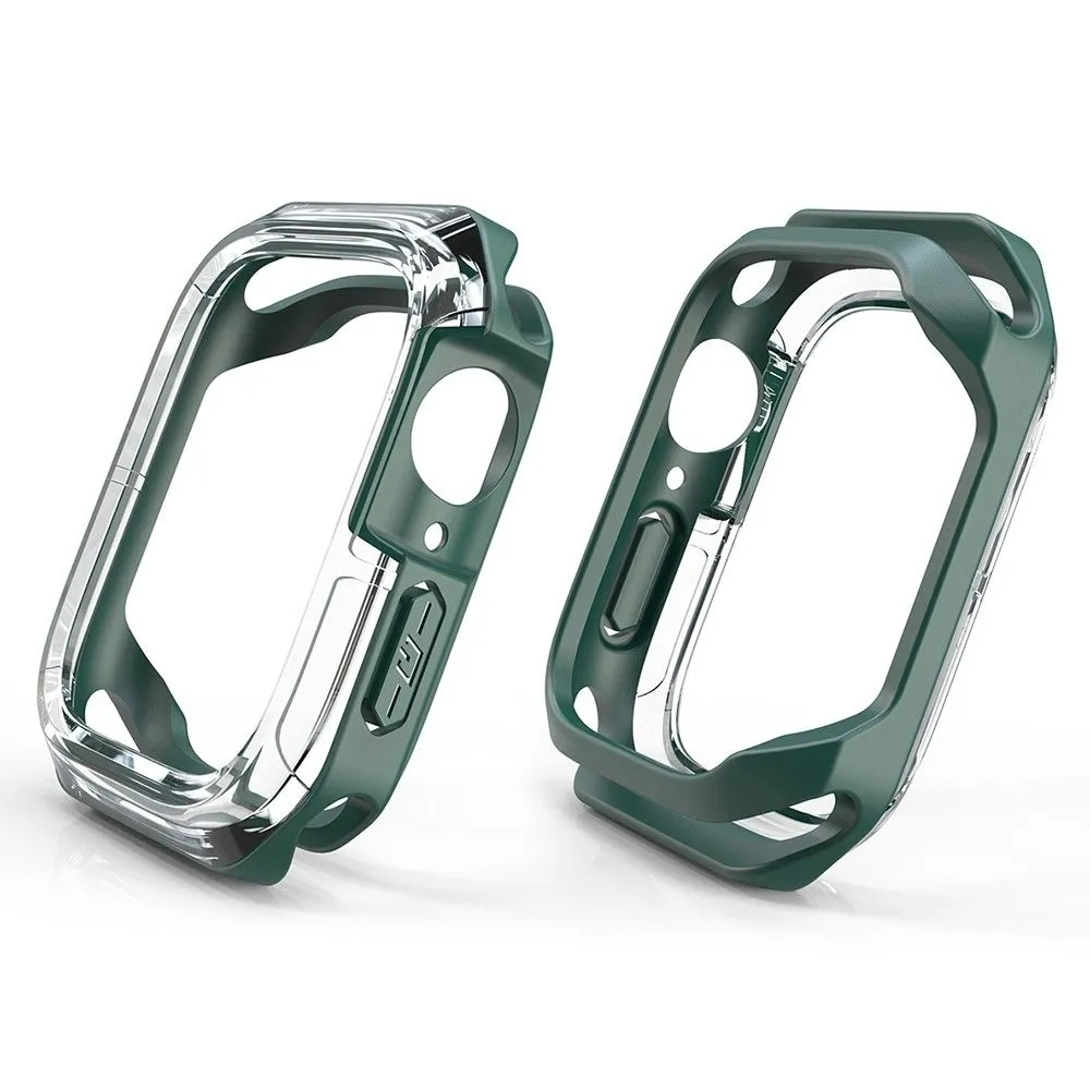 Apple Watch 40mm transparent dual color TPU cover - Transparent / Green