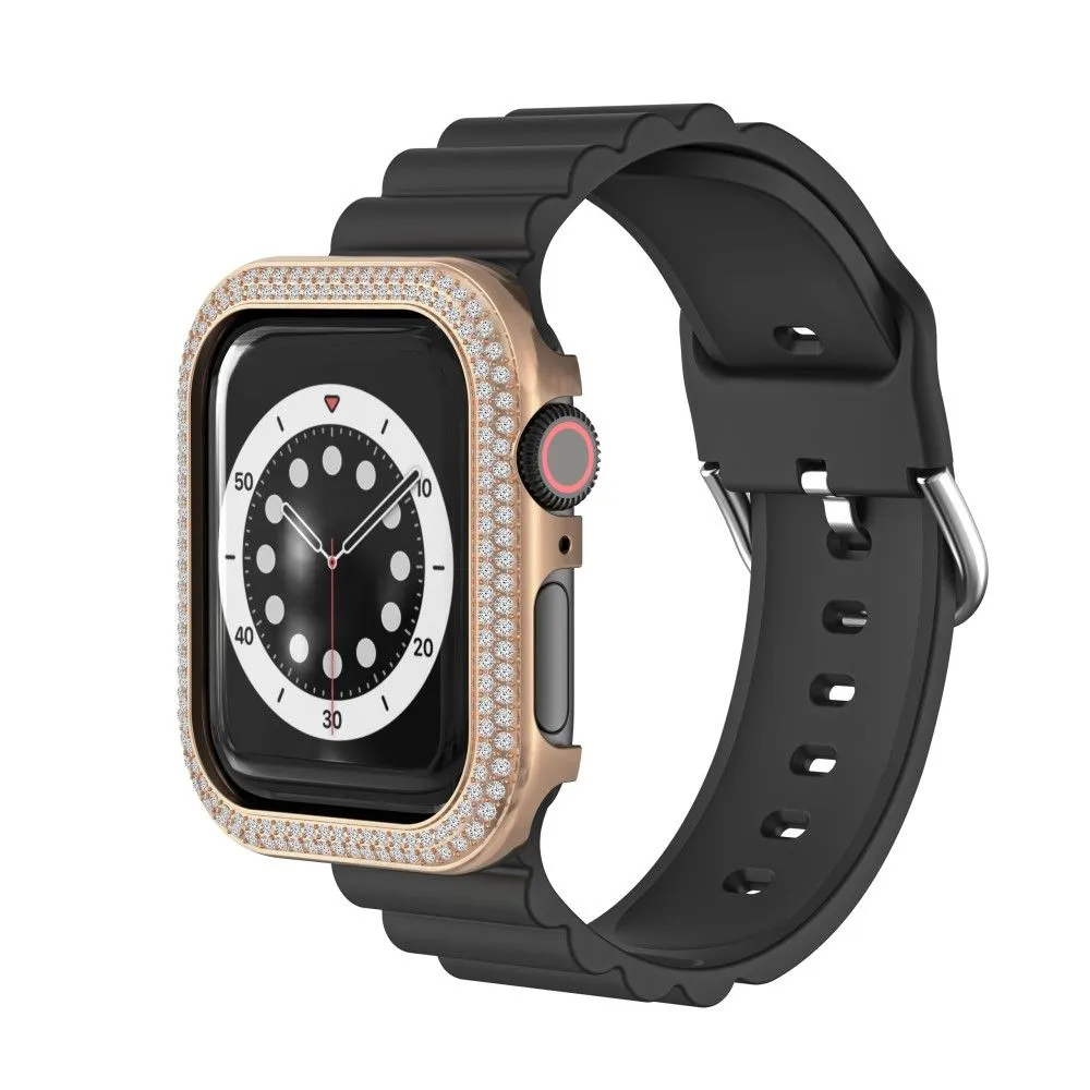 Apple Watch 40mm zinc alloy with rhinestone décor cover - Rose Gold