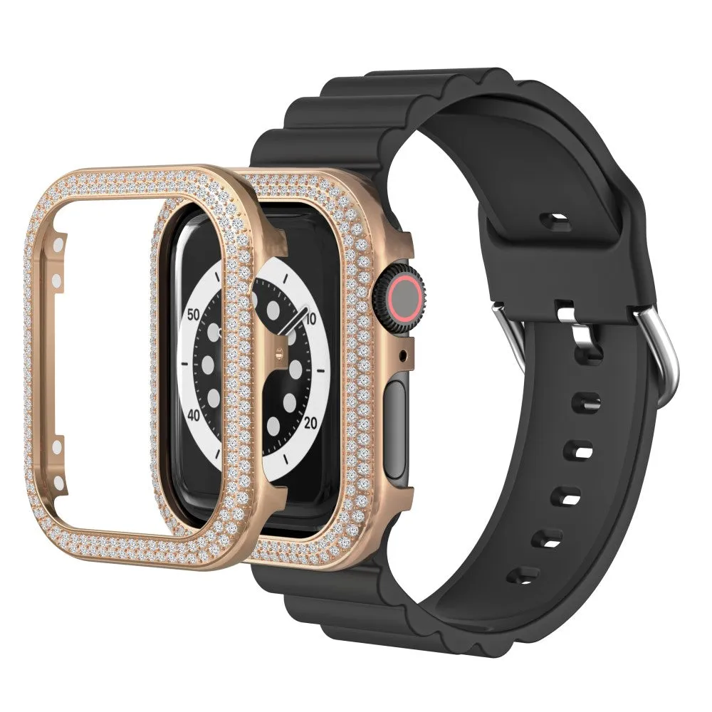 Apple Watch 40mm zinc alloy with rhinestone décor cover - Rose Gold