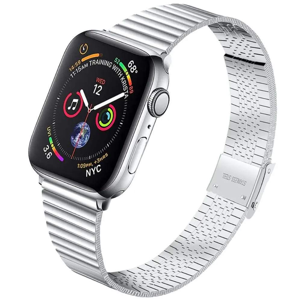 Apple Watch (41mm) stainless steel double buckle watch strap - Silver