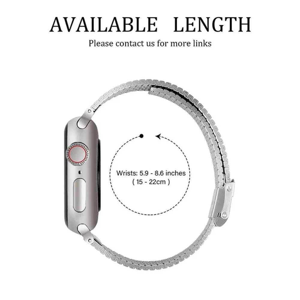 Apple Watch (41mm) stainless steel double buckle watch strap - Silver