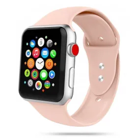 Apple Watch (42/44/SE/45/46/49mm) Tech-Protect Icon Band Silikone Rem - Lyserød