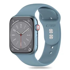 Apple Watch (42/44/SE/45/46/49mm) Tech-Protect Silikone Urrem - Winter Blue