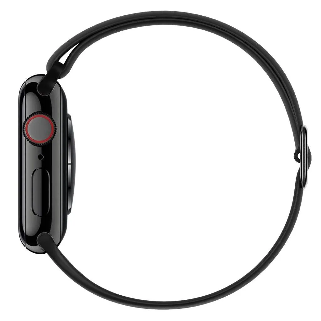 Apple Watch 44mm elastic silicone watch strap - Black