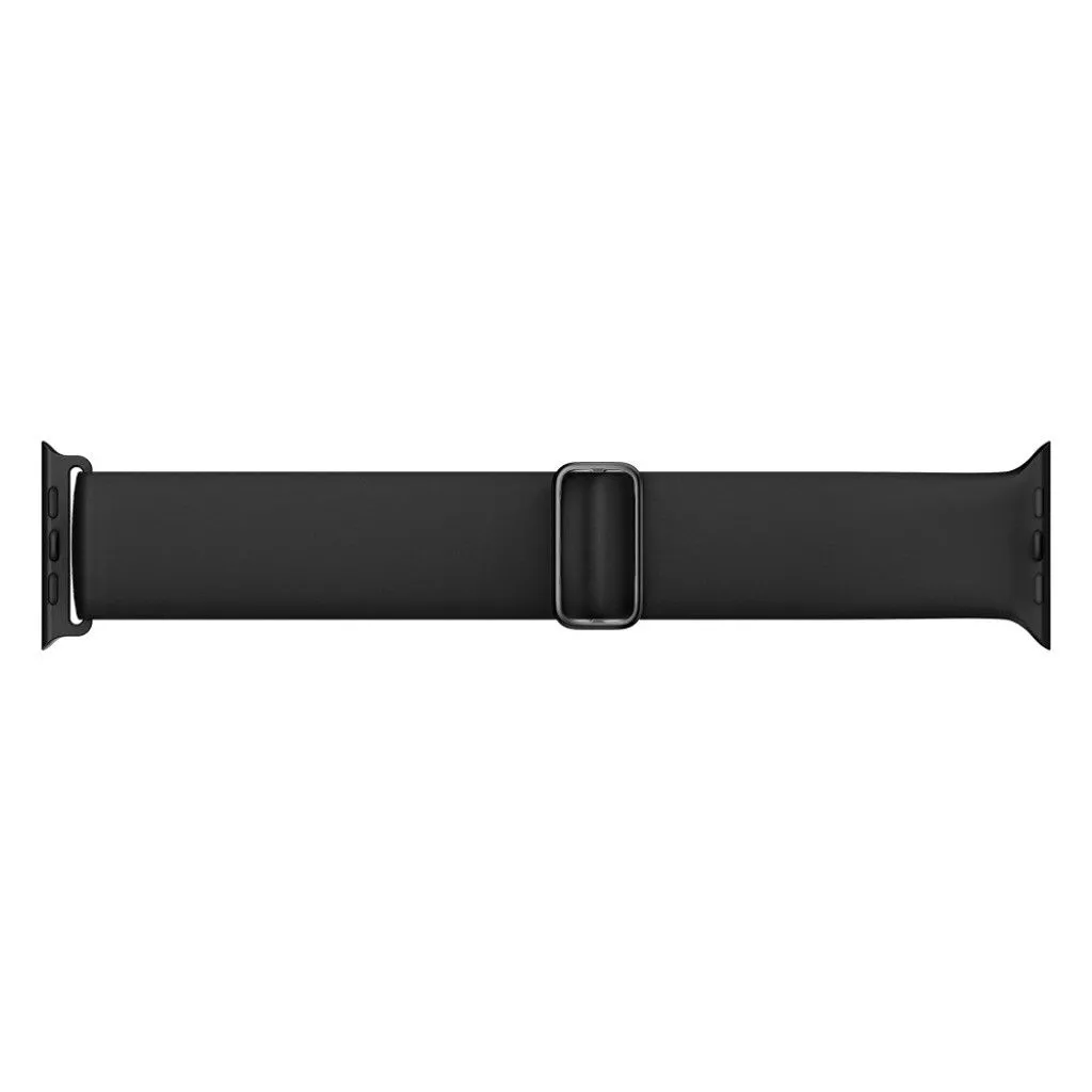 Apple Watch 44mm elastic silicone watch strap - Black