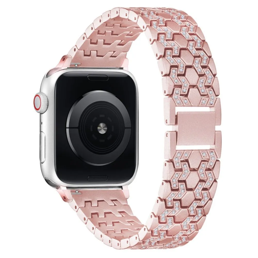 Apple Watch (45mm) bling rhinestone décor watch strap - Pink