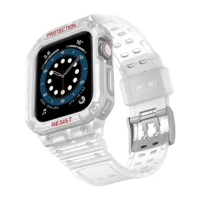 Apple Watch (45mm) TPU watch strap - Matte Transparent / Transparent