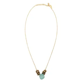 Aqua Jasmine Short Necklace