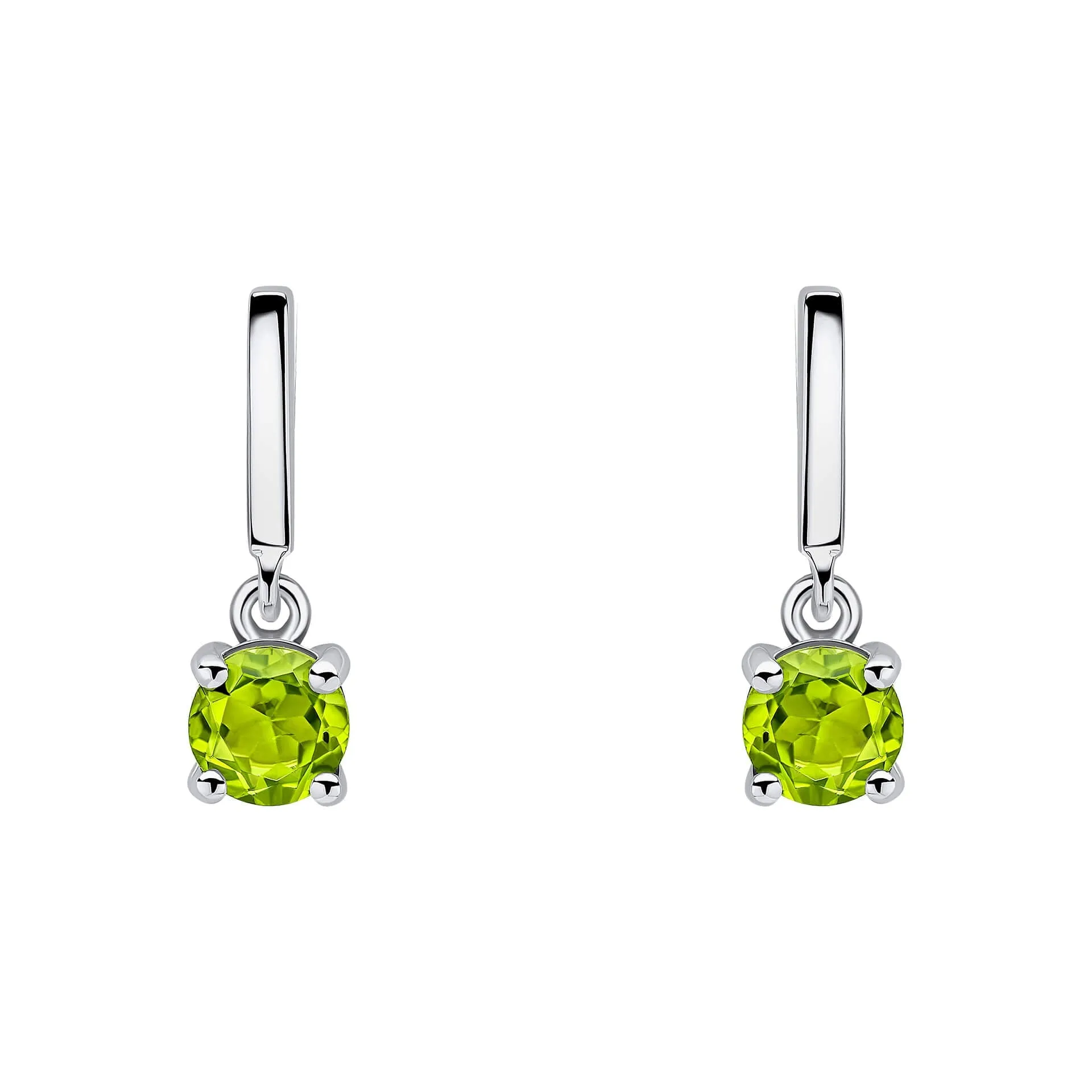 Beginnings Sterling Silver Peridot Green Earrings E6486G