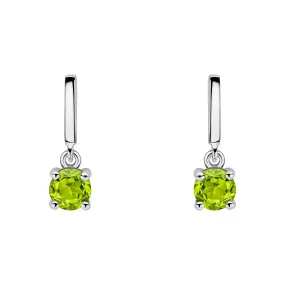 Beginnings Sterling Silver Peridot Green Earrings E6486G