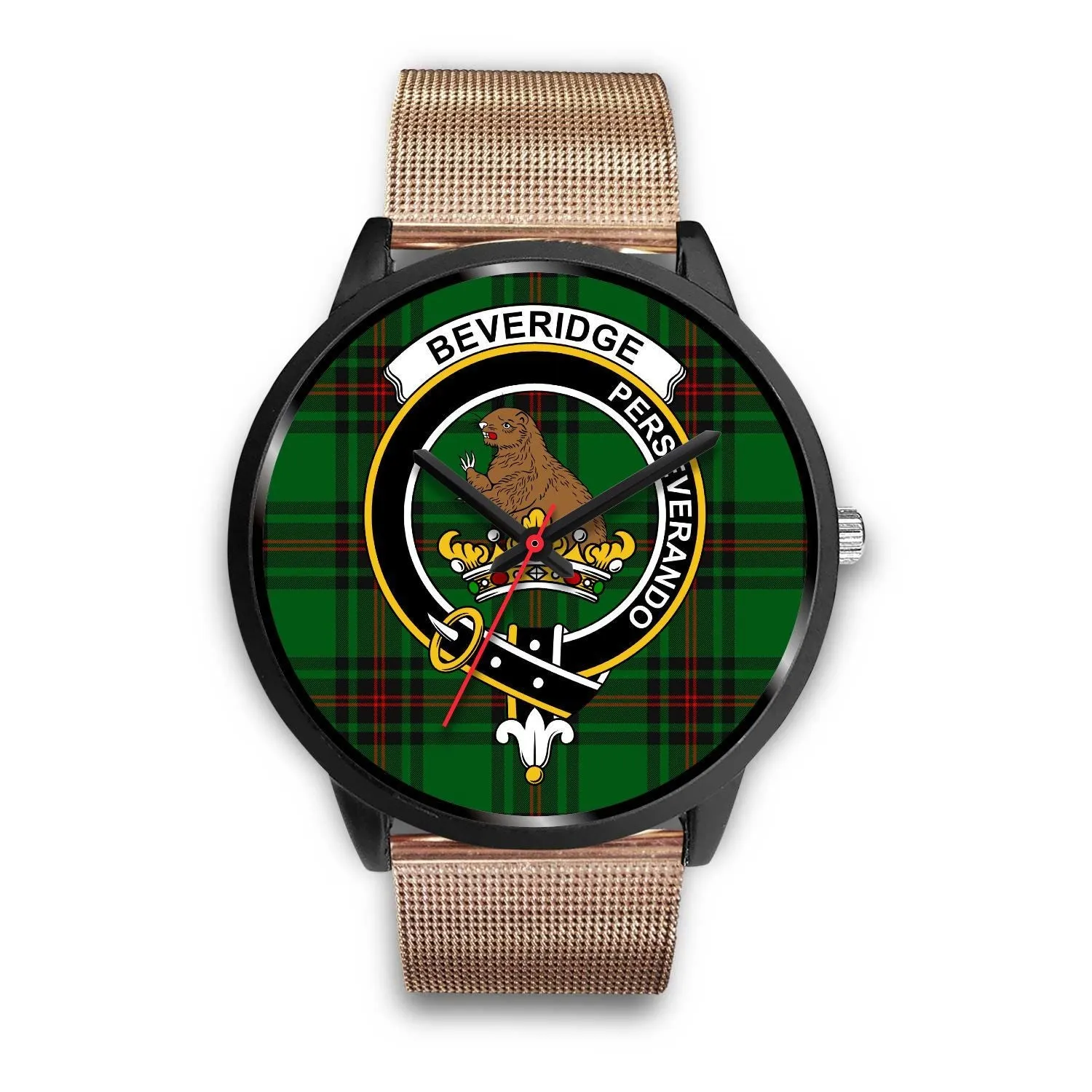 Beveridge Clan Badge Tartan Black Watch