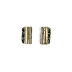 Brass 3-Hole Bead Bar 12mm