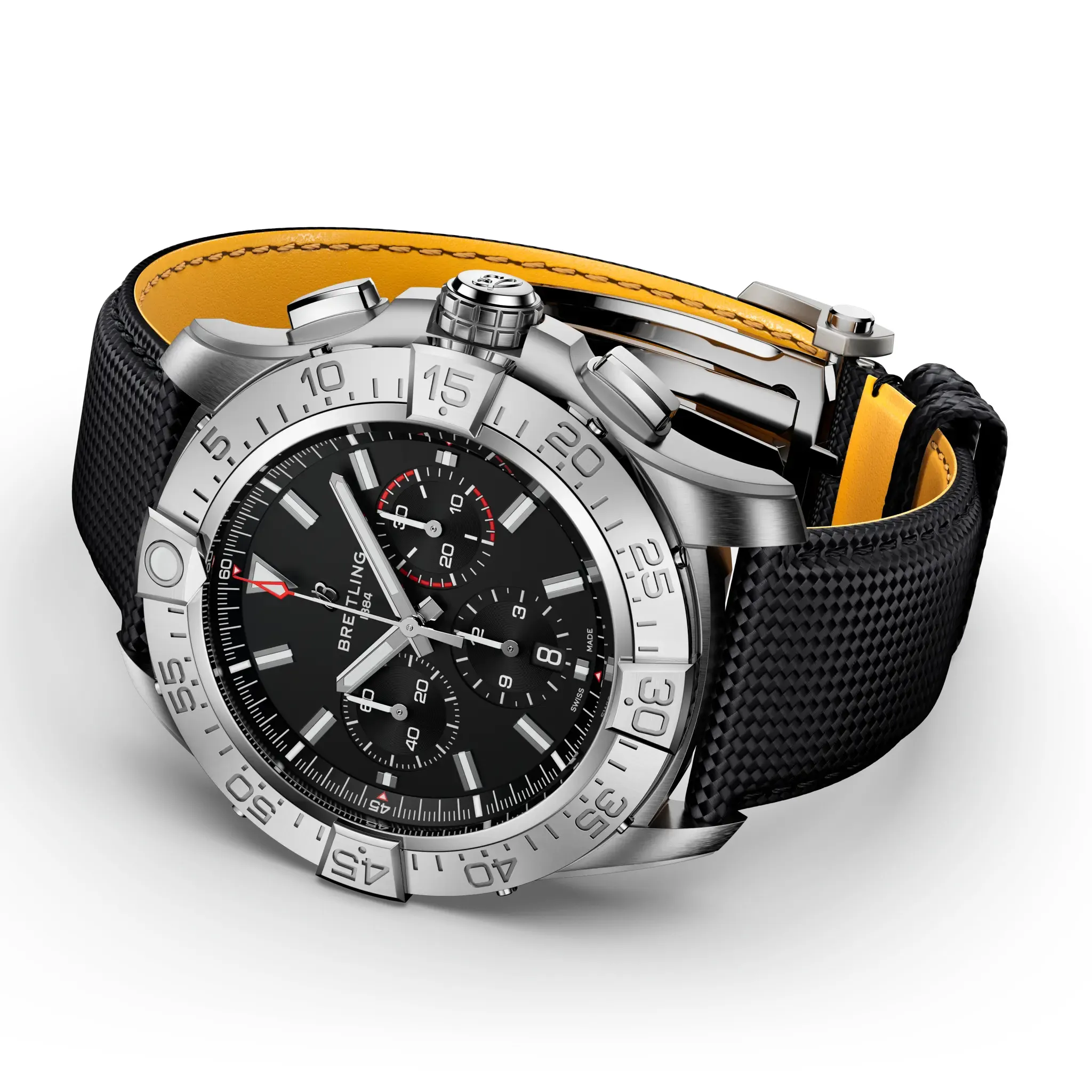 Breitling Super Avenger B01 Chronograph 46 Watch with Black Dial