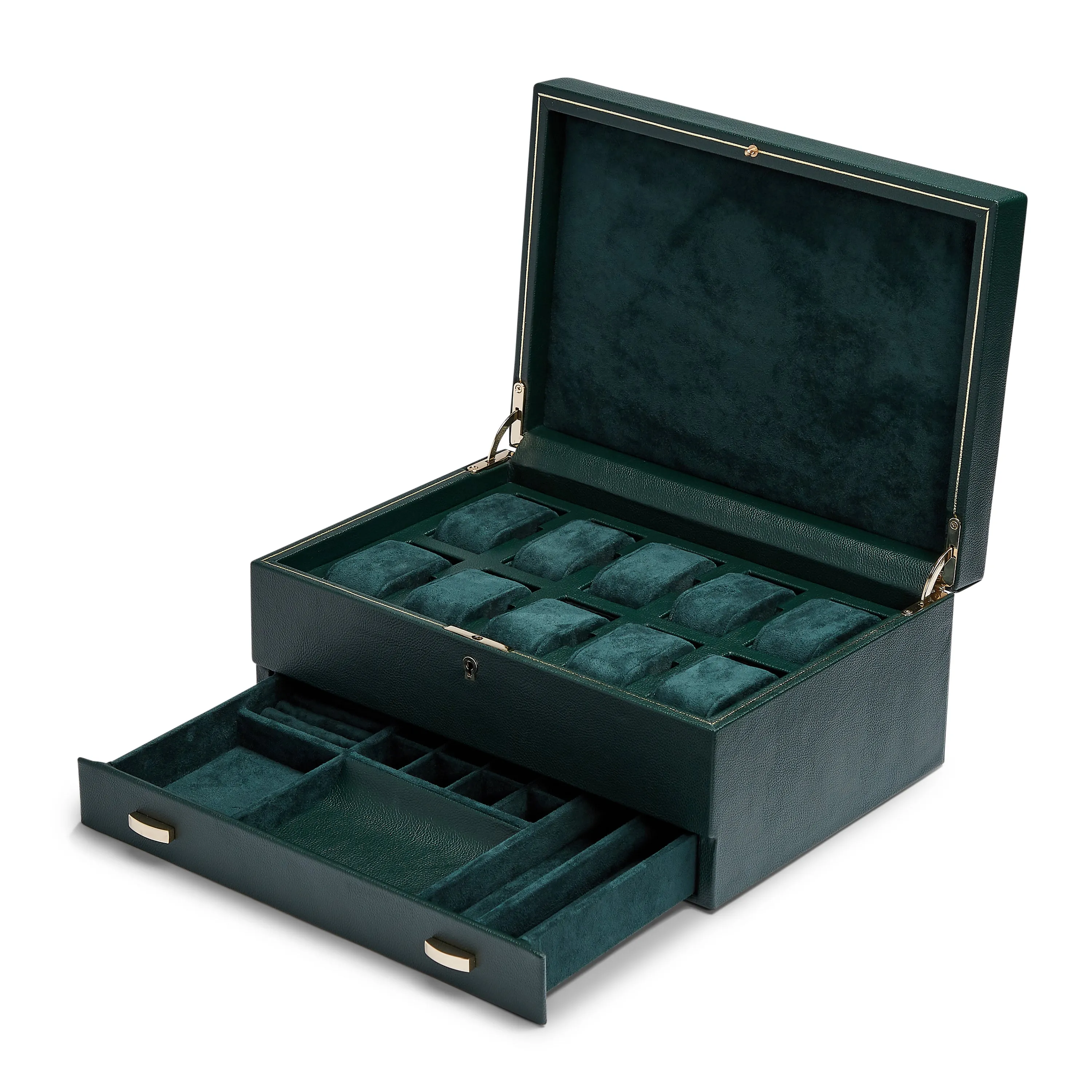 British Racing 10 PC with Drawer Watch Box