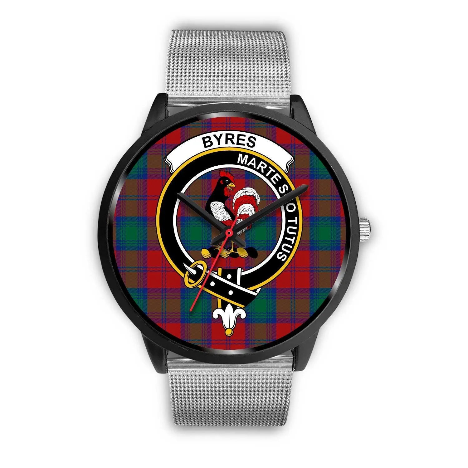 Byres Clan Badge Tartan Black Watch