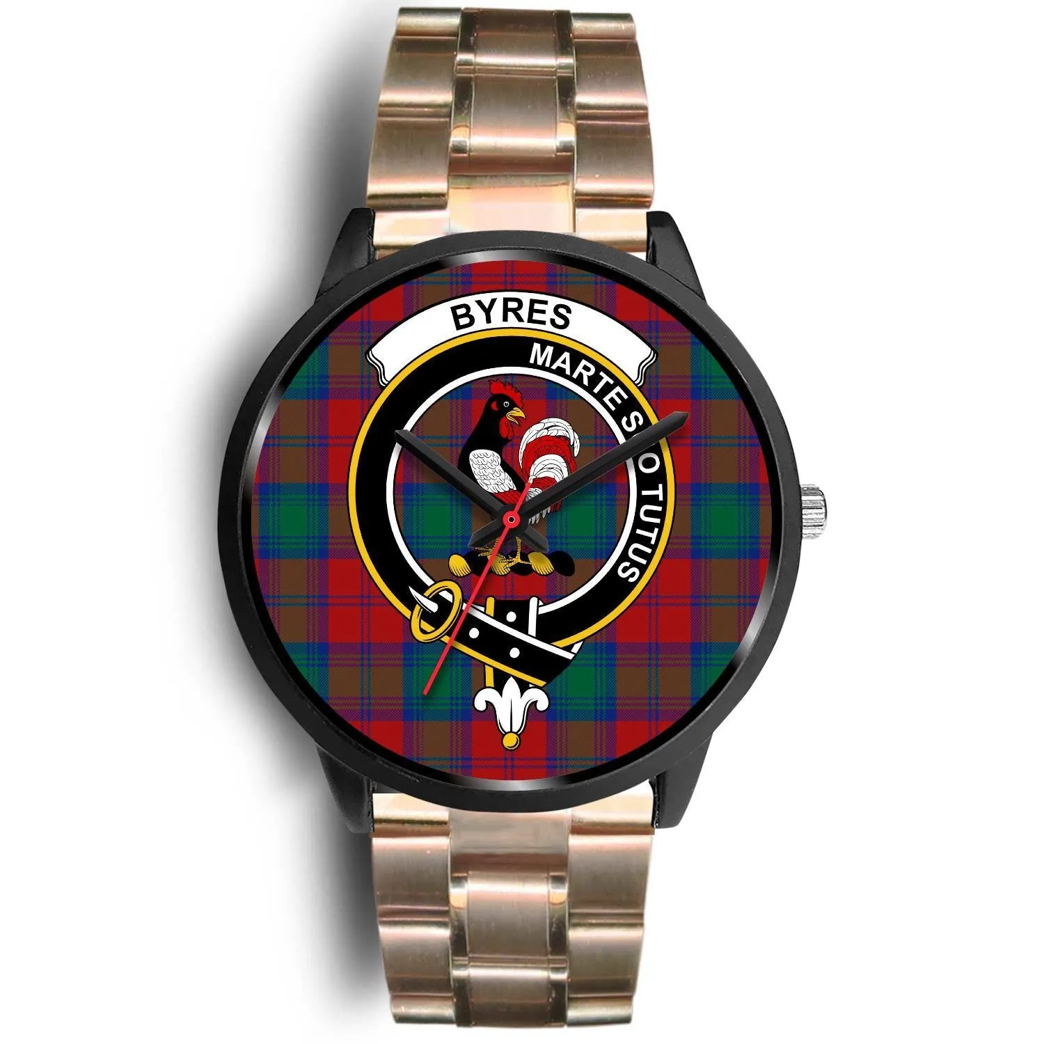 Byres Clan Badge Tartan Black Watch