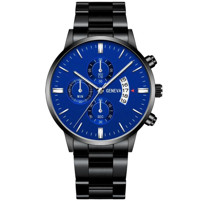 Calendar Steel Watch Men's Large Dial Quartz Watch Men's Watch Men's Watch