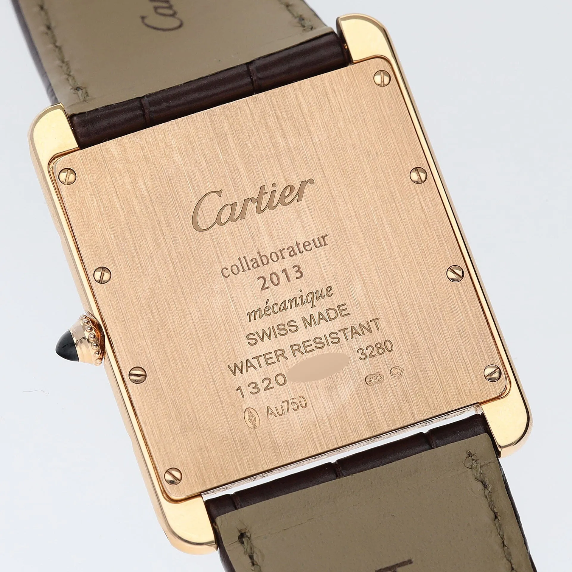 Cartier Tank Louis XL 3280 Collaborateur Edition 18kt Rose Gold Box and Papers