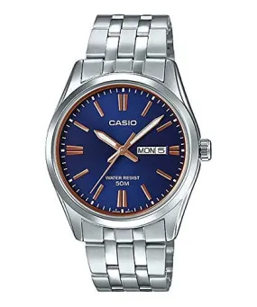 Casio Men's Standard Analog Silver Stainless Steel Band Watch MTP1335D-2A2 MTP-1335D-2A2