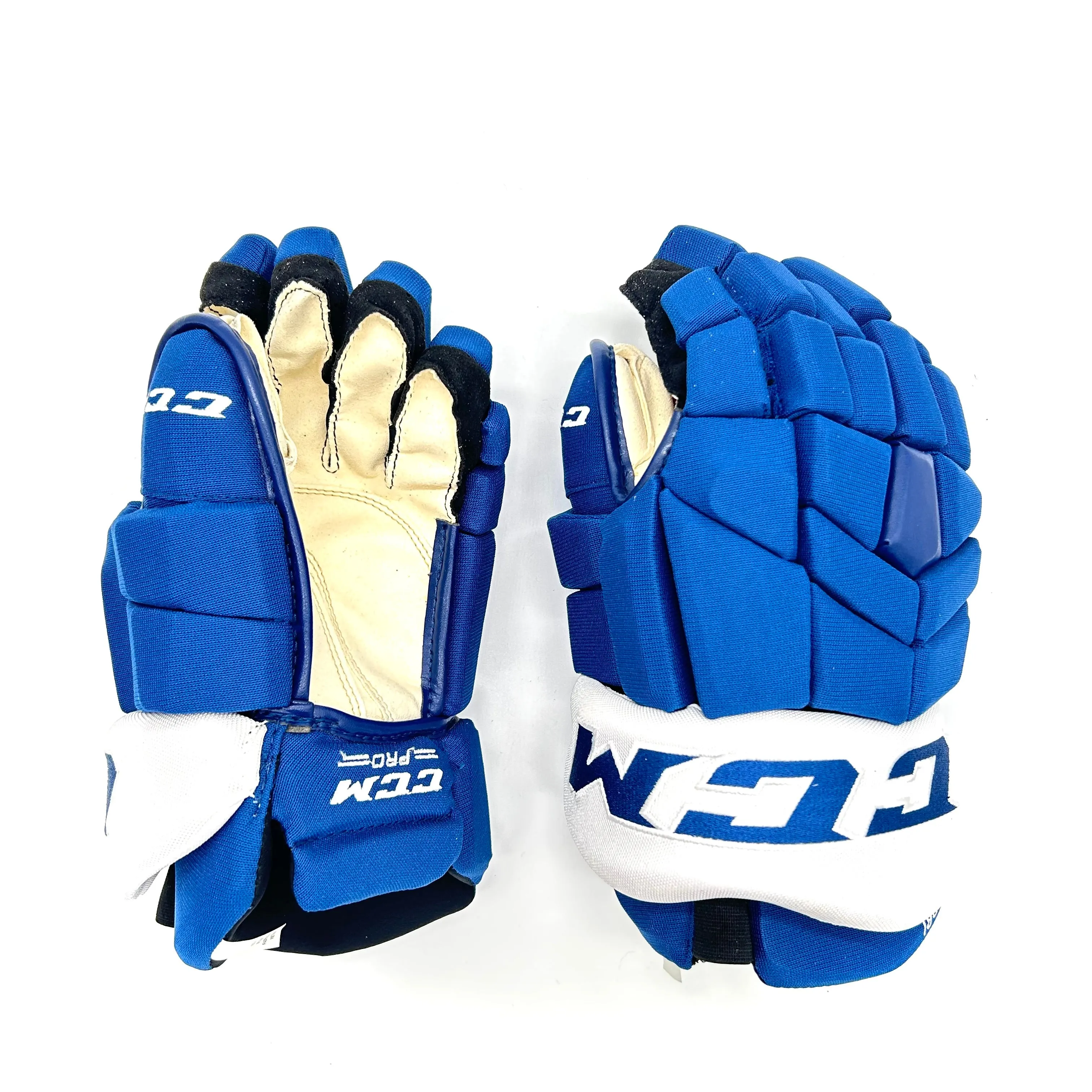 CCM HGTKXP - NHL Pro Stock Hockey Glove - Nazem Kadri (Blue/White)