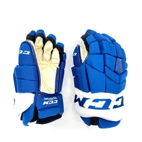 CCM HGTKXP - NHL Pro Stock Hockey Glove - Nazem Kadri (Blue/White)