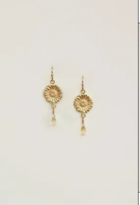 Charlotte Penman Margarita Earrings/ Citrine/ Gold