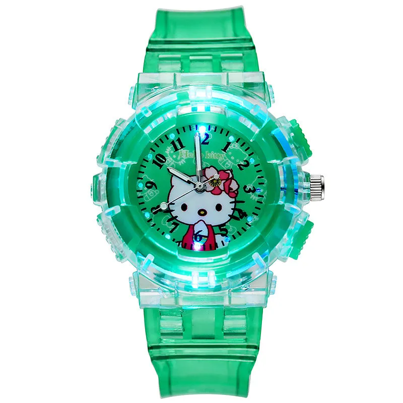 Children's Watch Cartoon Watch with Light Student Electronic Watch