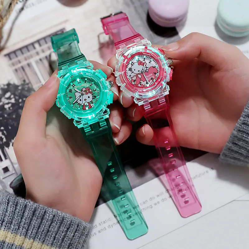 Children's Watch Cartoon Watch with Light Student Electronic Watch