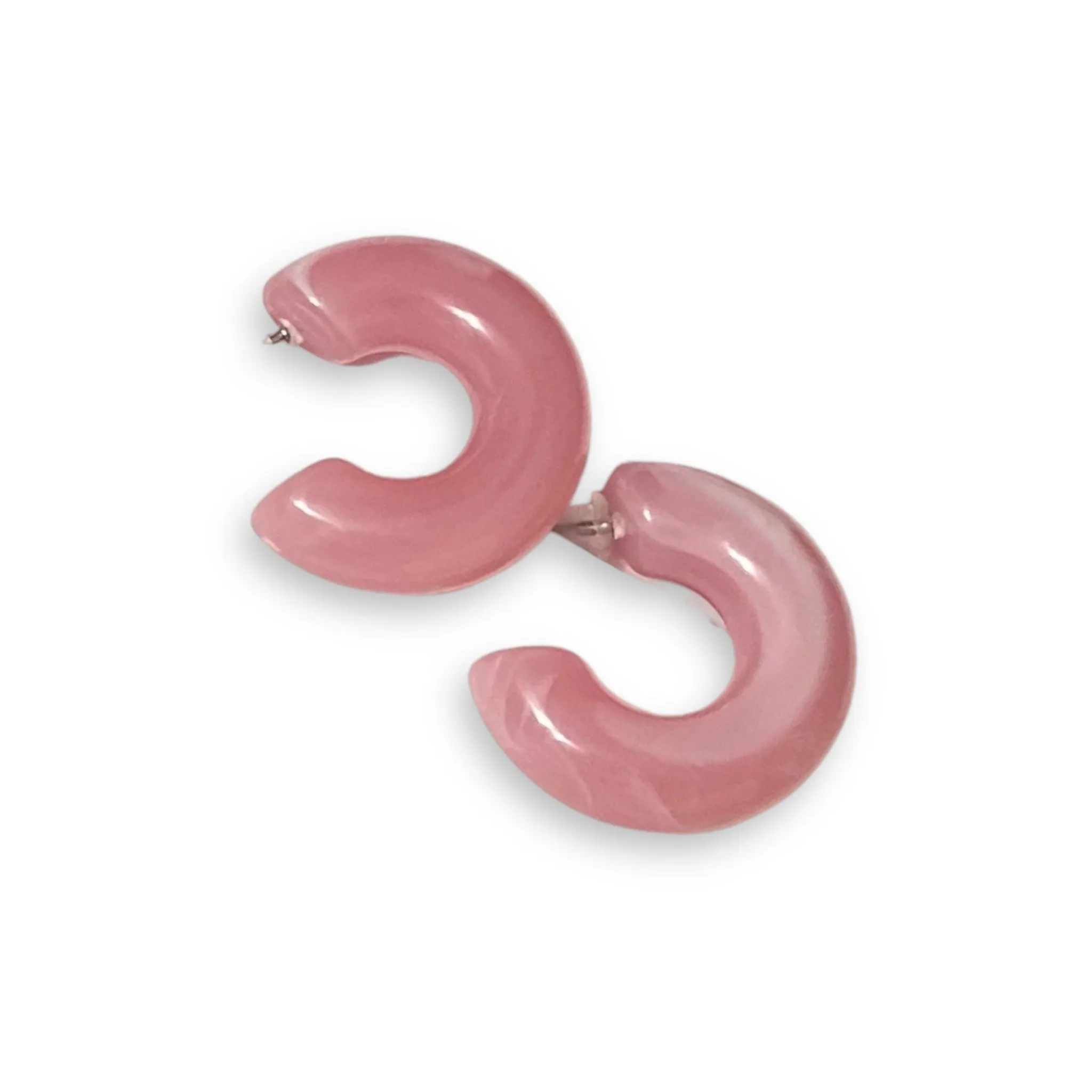 Chunky Acrylic Hoop Earrings