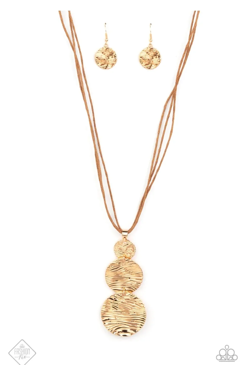 Circulating Shimmer Gold Necklace - Paparazzi Accessories